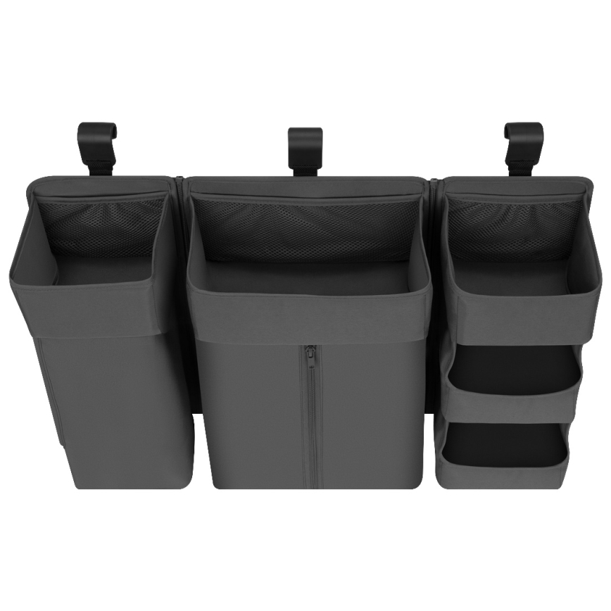 Lionelo - Organizér na postieľku 3 v 1 SIDEPOCKET Sivý