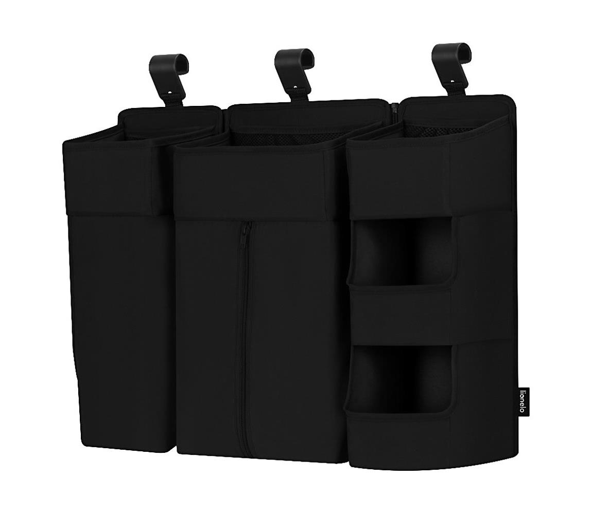 Lionelo - Organizér na postieľku 3v1 SIDEPOCKET Čierny 5903771724852