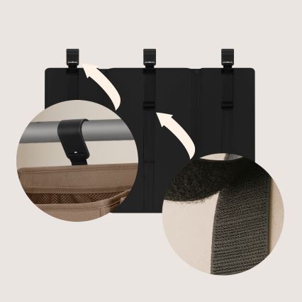 Lionelo - Organizér na postieľku 3v1 SIDEPOCKET Čierny