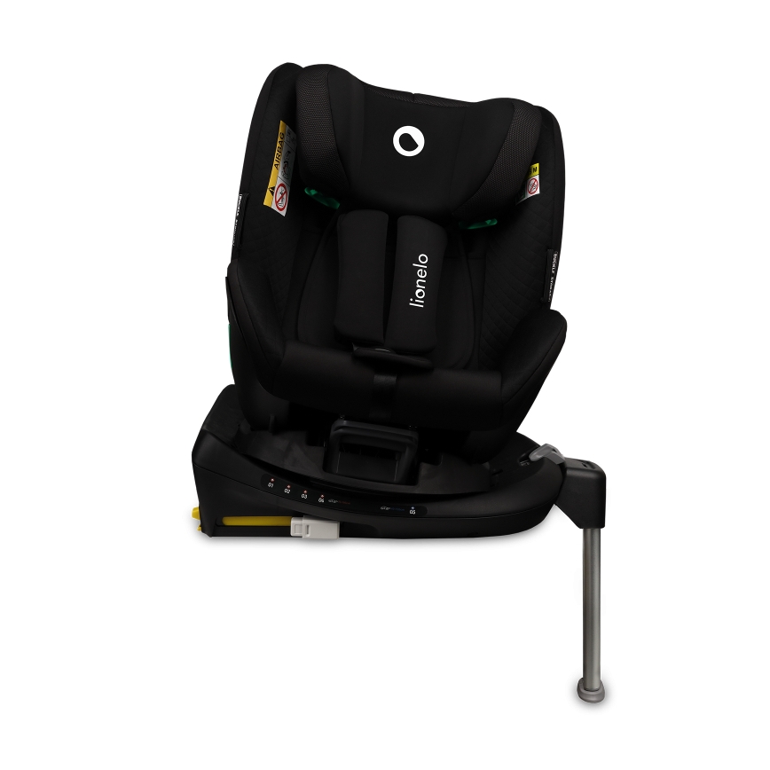 Lionelo - Otočná autosedačka so základňou ANTOON PLUS i-Size 40-105 cm Čierny Onyx