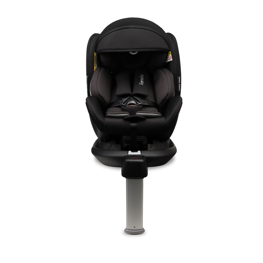 Lionelo - Otočná autosedačka so základňou ANTOON PLUS i-Size 40-105 cm Čierny Onyx