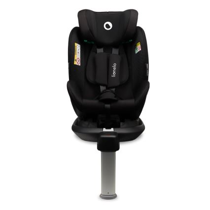 Lionelo - Otočná autosedačka so základňou ANTOON PLUS i-Size 40-105 cm Čierny Onyx