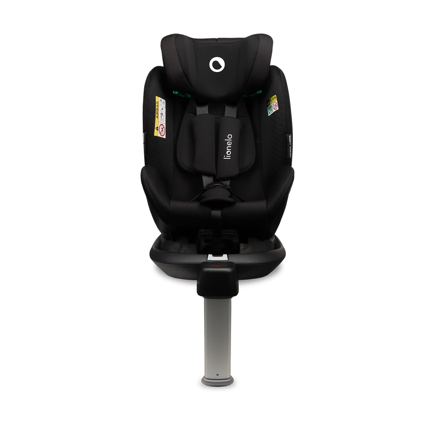 Lionelo - Otočná autosedačka so základňou ANTOON PLUS i-Size 40-105 cm Čierny Onyx