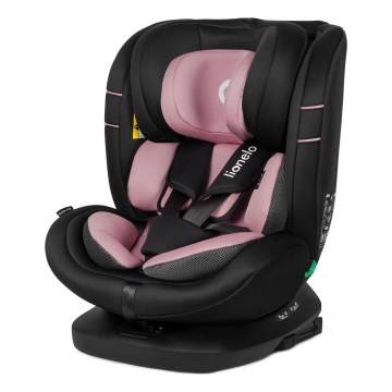 Lionelo - otočná autosedačka s bázou BASTIAAN i-Size 40-150 cm Pink Rose