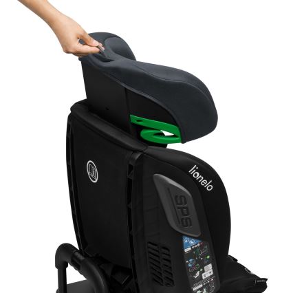 Lionelo - Otočná autosedačka s bázou BASTIAAN i-Size 40-150 cm Sivý kameň