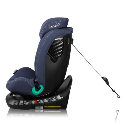 Lionelo - autosedačka s otočnou základňou BASTIAAN ONE i-Size 40–150 cm tmavomodrá