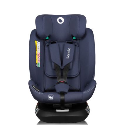 Lionelo - autosedačka s otočnou základňou BASTIAAN ONE i-Size 40–150 cm tmavomodrá