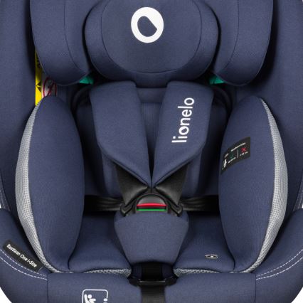 Lionelo - autosedačka s otočnou základňou BASTIAAN ONE i-Size 40–150 cm tmavomodrá