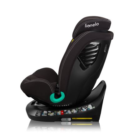 Lionelo - Otáčavá autosedačka so základňou BASTIAAN ONE i-Size 40-150 cm Čierny karbón