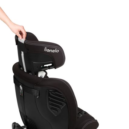 Lionelo - Otáčavá autosedačka so základňou BASTIAAN ONE i-Size 40-150 cm Čierny karbón