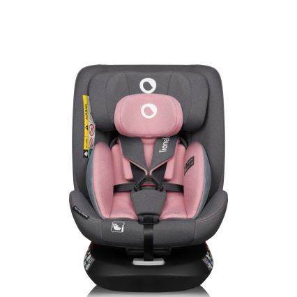 Lionelo - Otočná autosedačka so základňou BASTIAAN ONE i-Size 40-150 cm Pink Rose