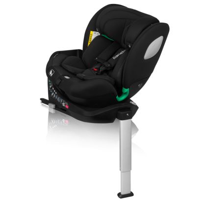 Lionelo - Autosedačka s otočnou základňou BRAAM AIR i-Size 40-150 cm Black Carbon