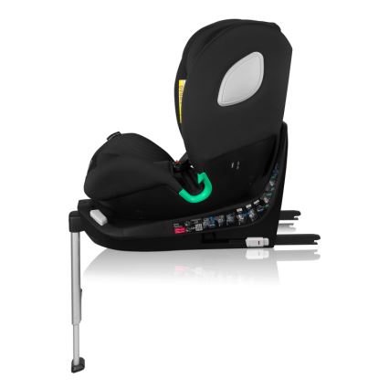 Lionelo - Autosedačka s otočnou základňou BRAAM AIR i-Size 40-150 cm Black Carbon
