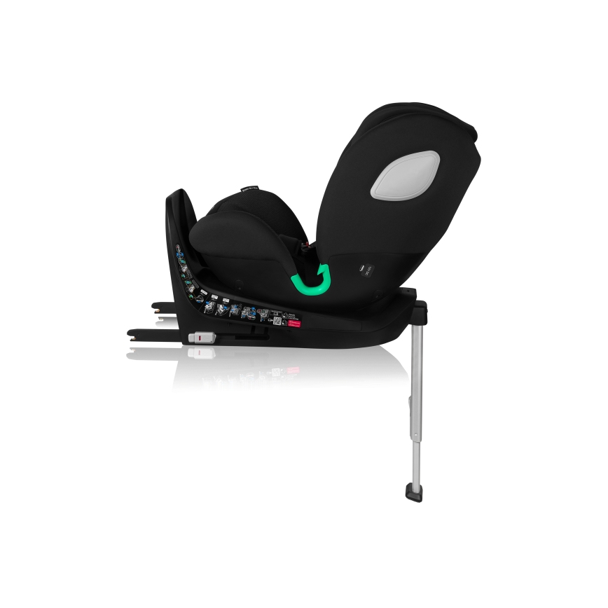 Lionelo - Autosedačka s otočnou základňou BRAAM AIR i-Size 40-150 cm Black Carbon
