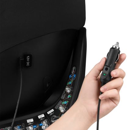 Lionelo - Autosedačka s otočnou základňou BRAAM AIR i-Size 40-150 cm Black Carbon