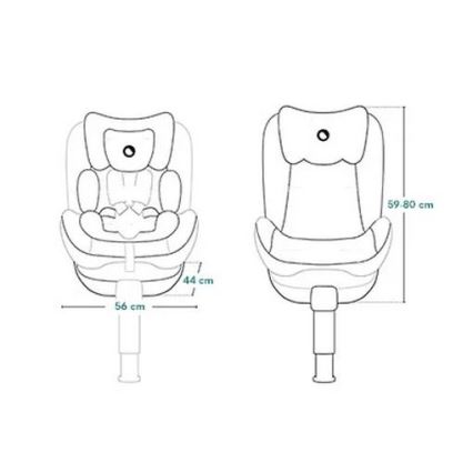 Lionelo - Autosedačka s otočnou základňou BRAAM AIR i-Size 40-150 cm Black Carbon