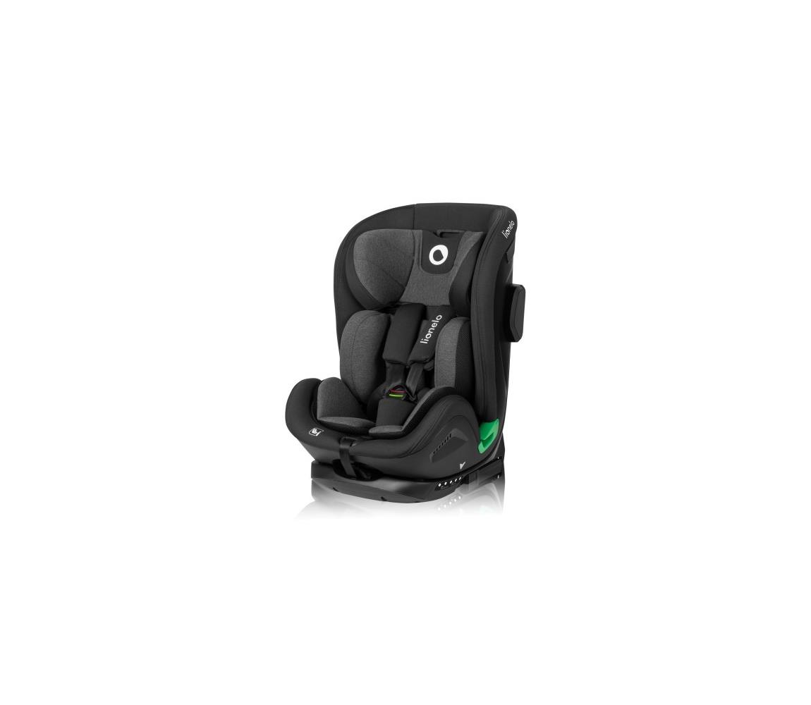 Lionelo - otočná autosedačka s bázou HARPER i-Size 76-150 cm Black Carbon 5903771709132