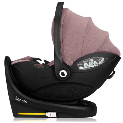 Lionelo - Otočná autosedačka s bázou MOXIE SET i-Size 40-87 cm, ružovo-mauve