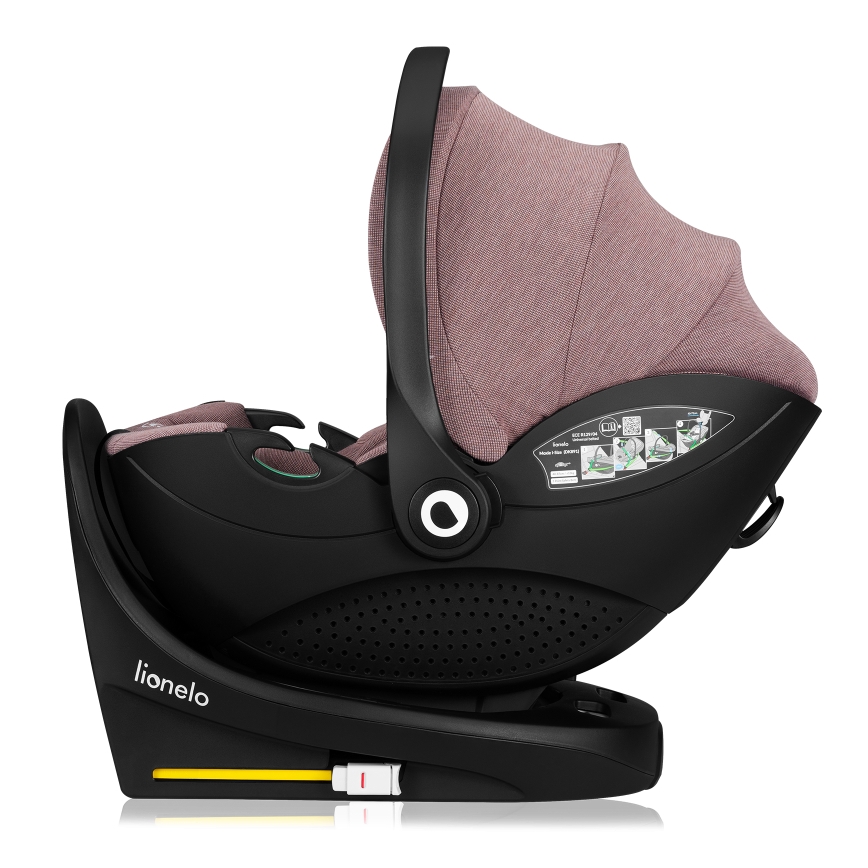 Lionelo - Otočná autosedačka s bázou MOXIE SET i-Size 40-87 cm, ružovo-mauve