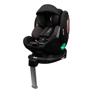 Lionelo - Otočná autosedačka so základňou ANTOON PLUS i-Size 40-105 cm Čierny Onyx