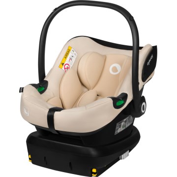 Lionelo - Otočná autosedačka so základňou ASTRID SET i-Size 40-87 cm Beige Sand
