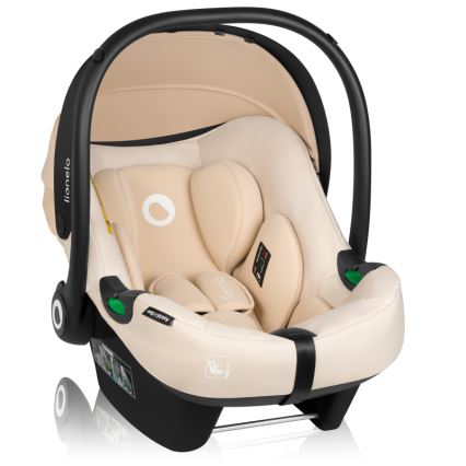 Lionelo - Otočná autosedačka so základňou ASTRID SET i-Size 40-87 cm Beige Sand