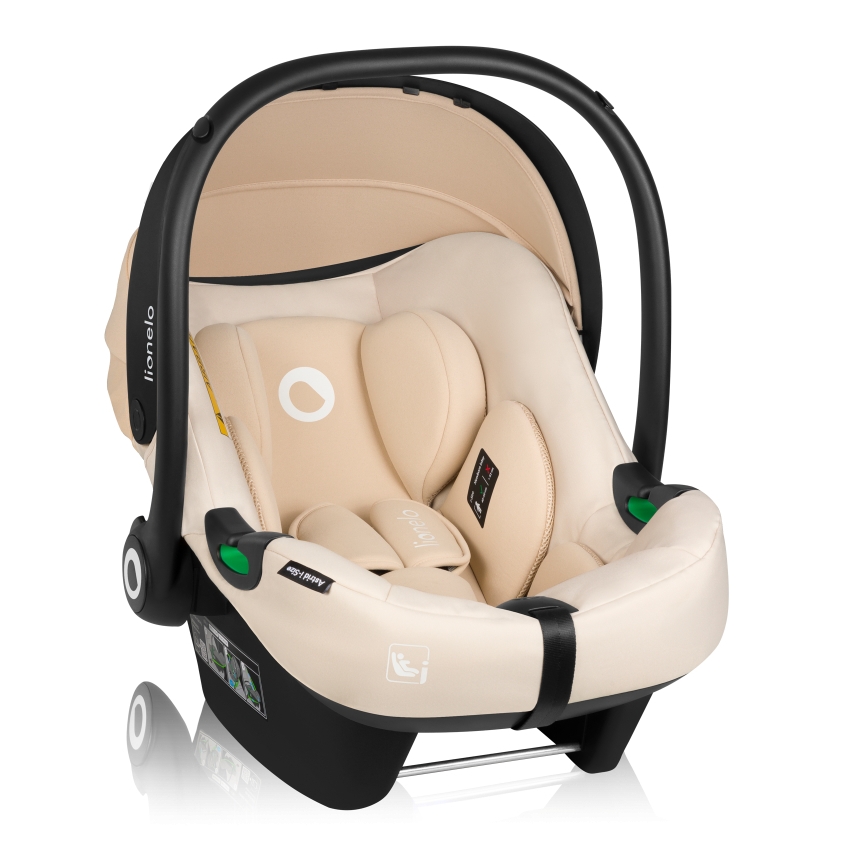 Lionelo - Otočná autosedačka so základňou ASTRID SET i-Size 40-87 cm Beige Sand