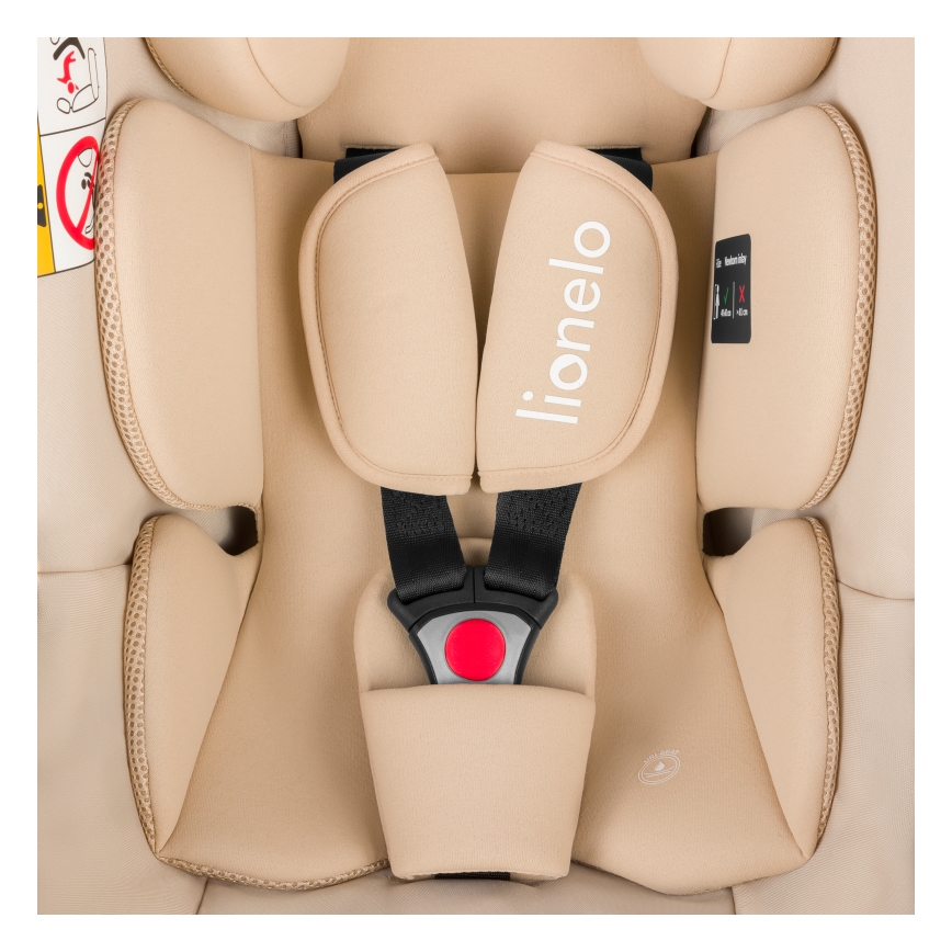 Lionelo - Otočná autosedačka so základňou ASTRID SET i-Size 40-87 cm Beige Sand