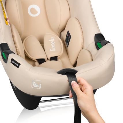 Lionelo - Otočná autosedačka so základňou ASTRID SET i-Size 40-87 cm Beige Sand