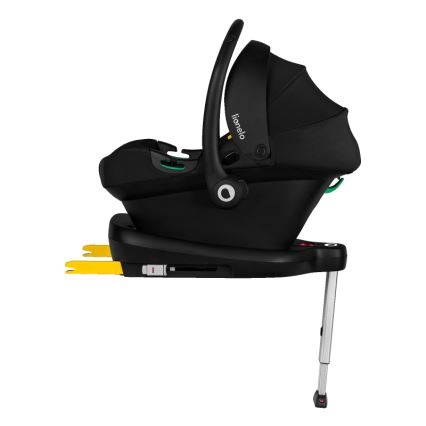 Lionelo - Otočná autosedačka so základňou ASTRID SET i-Size 40-87 cm čierno-sivá