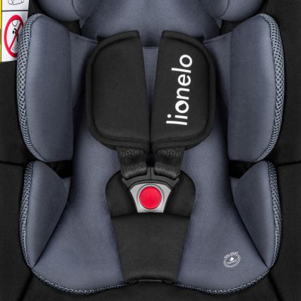 Lionelo - Otočná autosedačka so základňou ASTRID SET i-Size 40-87 cm čierno-sivá
