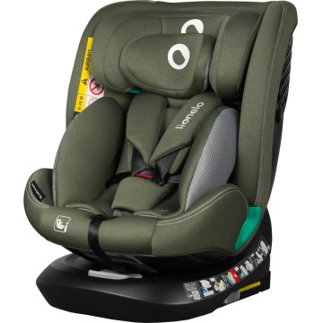 Lionelo - Otočná autosedačka so základňou BASTIAAN ONE i-Size 40-150 cm olivovo-zelená