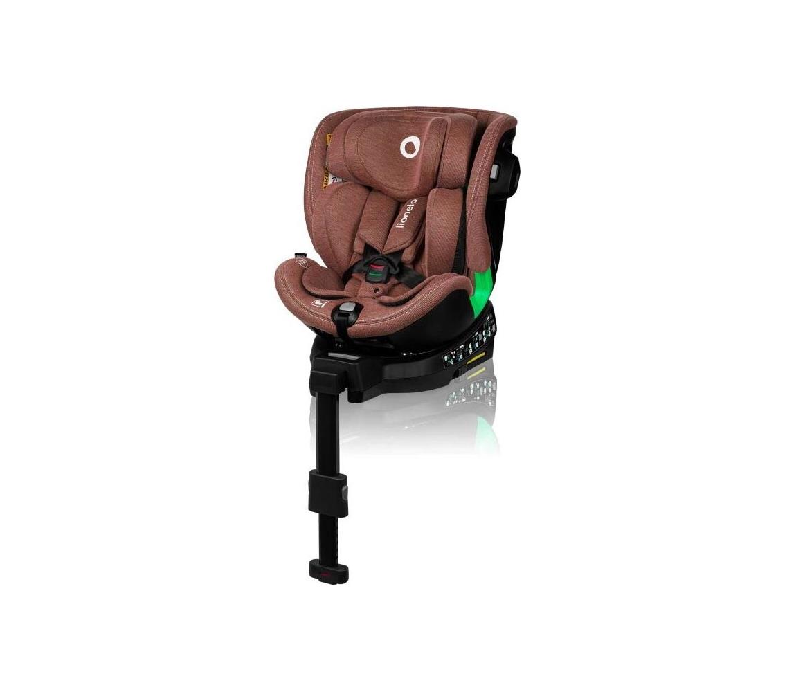 Lionelo - Otočná autosedačka so základňou HARMONY i-Size 40-150 cm tehlová 5903771708821