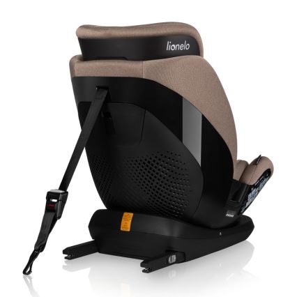 Lionelo - Otočná autosedačka so základňou LAVENDER i-Size 76-150 cm Béžová Latte