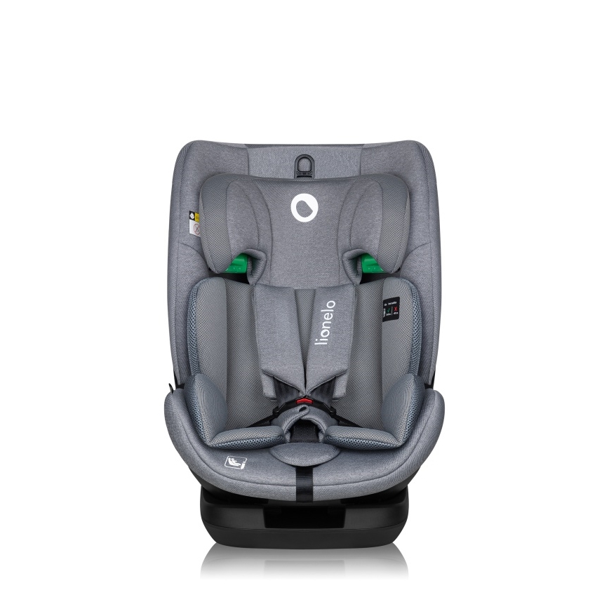 Lionelo - Otočná autosedačka so základňou LAVENDER i-Size 76-150 cm Grey Stone