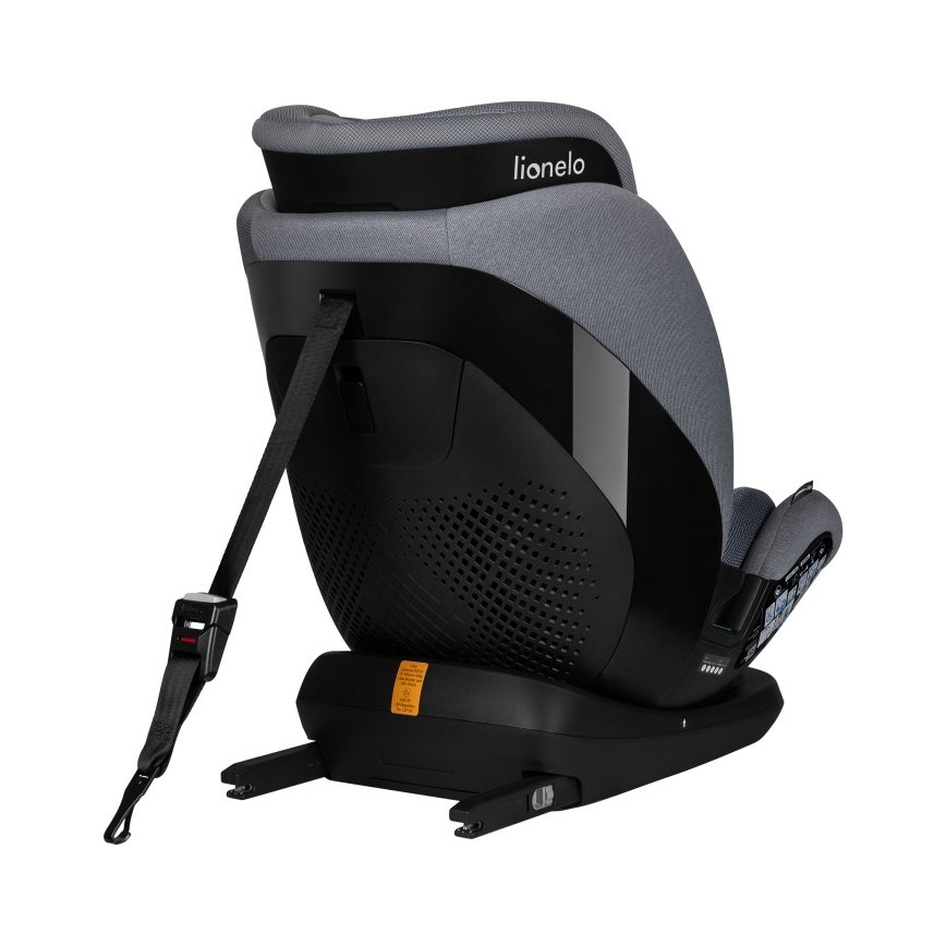 Lionelo - Otočná autosedačka so základňou LAVENDER i-Size 76-150 cm Grey Stone