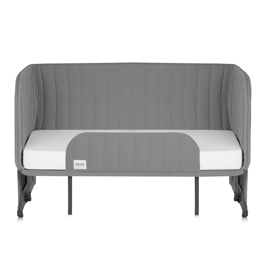 Lionelo - Otroška posteljica 5 v 1 THOMI PLUS Grey Concrete
