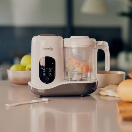 Lionelo - Parný varič 5v1 BABYMENU 110W/230V biela/šedá