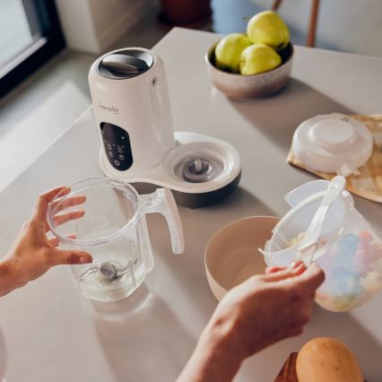 Lionelo - Parný varič 5v1 BABYMENU 110W/230V biela/šedá