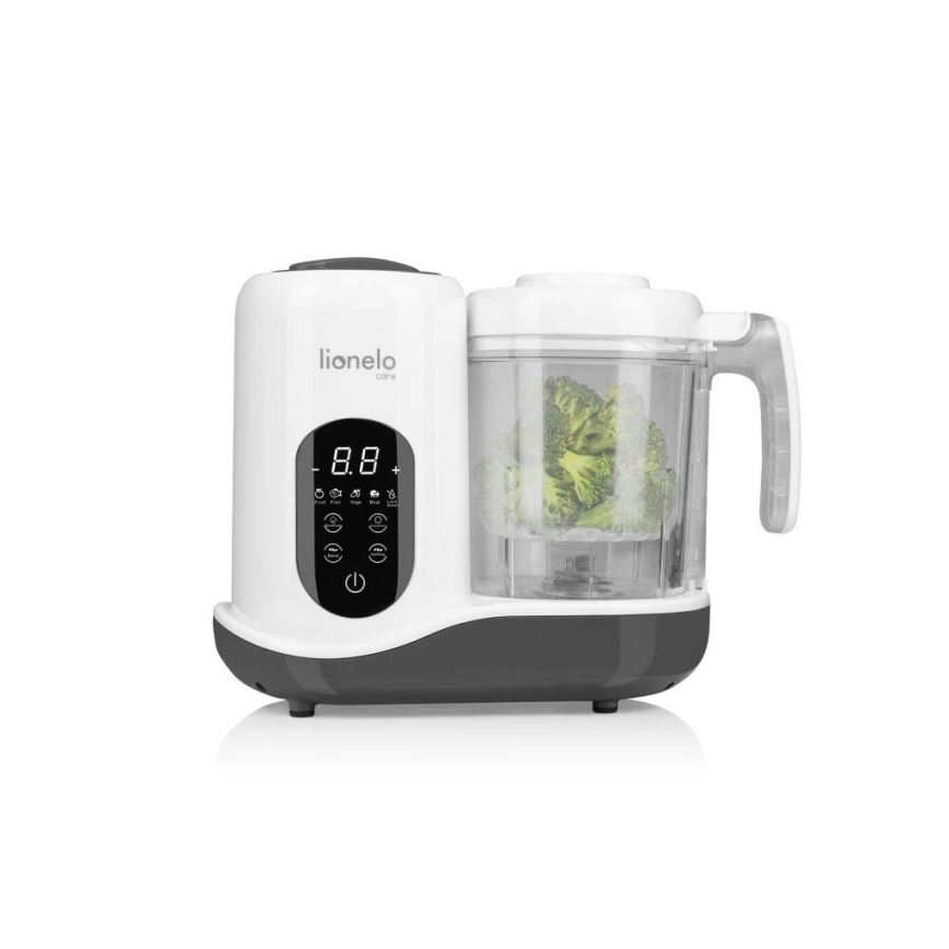 Lionelo - Parný varič 5v1 BABYMENU 110W/230V biela/šedá