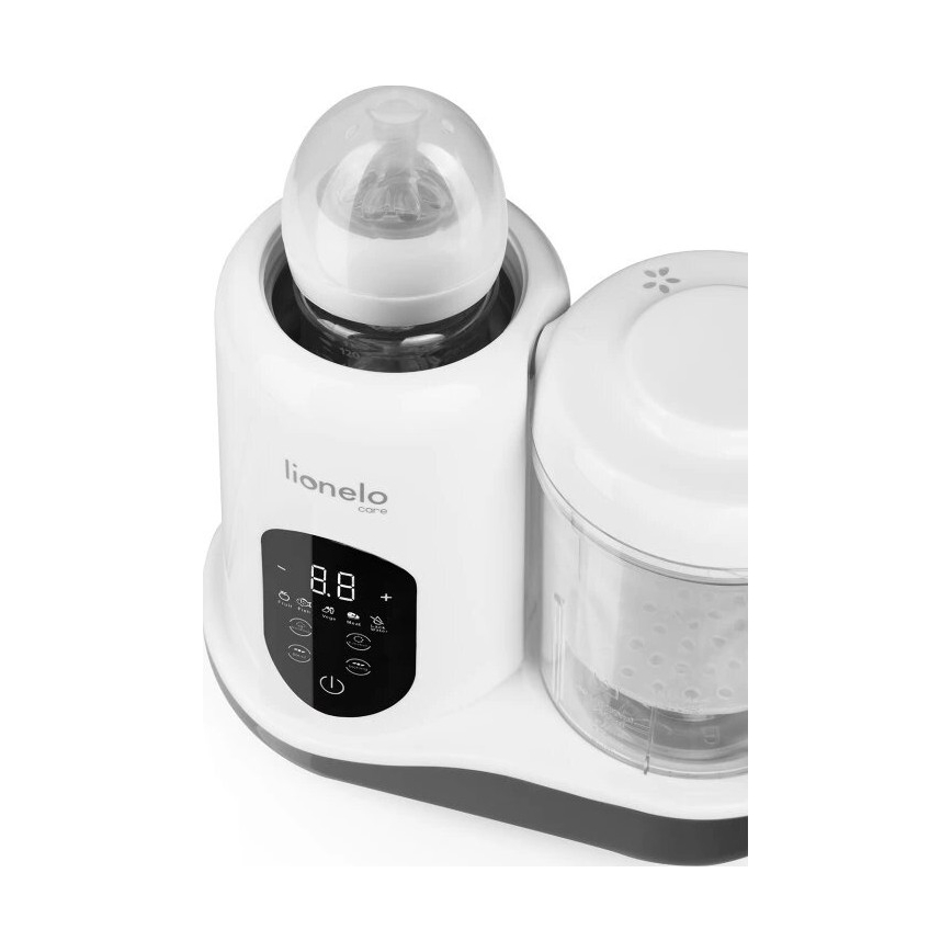 Lionelo - Parný varič 5v1 BABYMENU 110W/230V biela/šedá