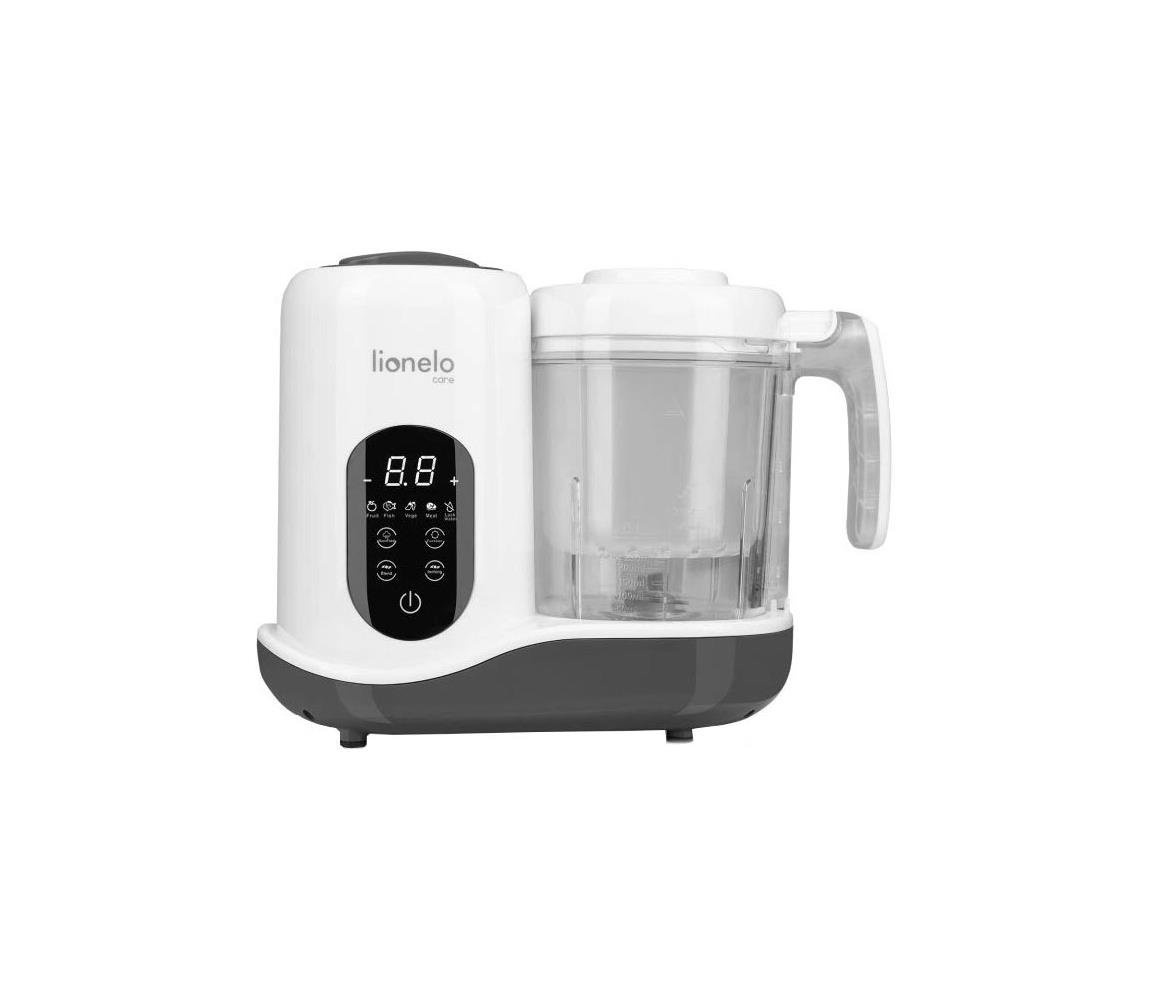 Lionelo - Parný varič 5v1 BABYMENU 110W/230V biela/sivá 5903771708593