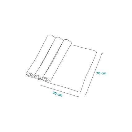 Lionelo - Sada 3 ks bambusových plienok BAMBOO SET 70x70 cm Dot