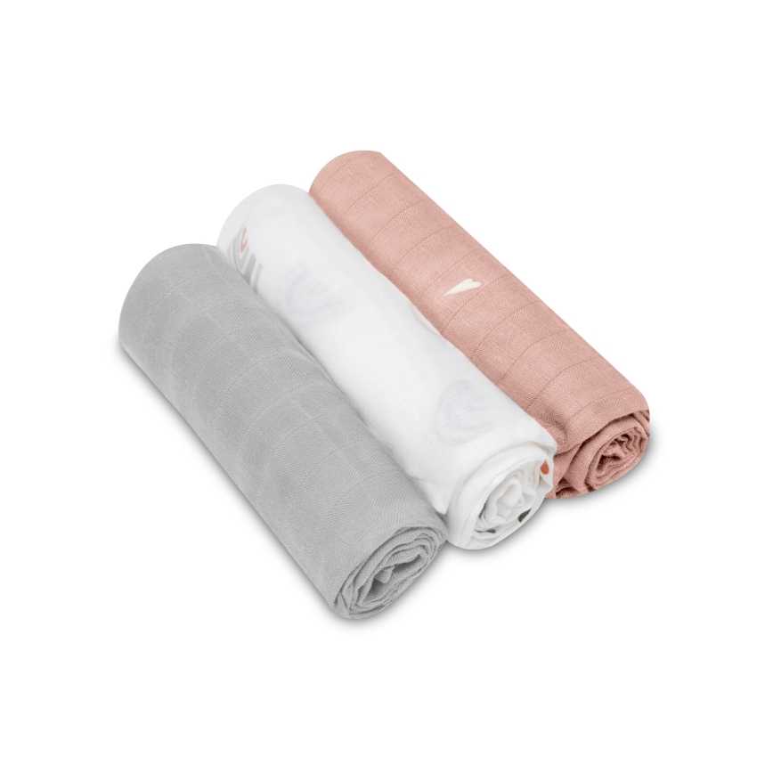 Lionelo - Sada 3x Bambusová plienka BAMBOO SET 70x70 cm Dúha