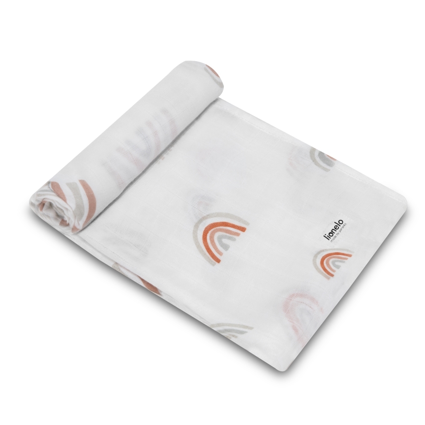 Lionelo - Sada 3x Bambusová plienka BAMBOO SET 70x70 cm Dúha