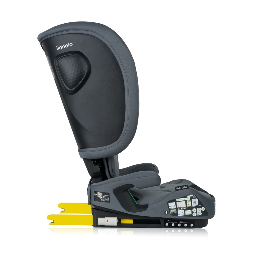 Lionelo - Skladacia autosedačka NELLY i-Size 76-150 cm grafitová sivá