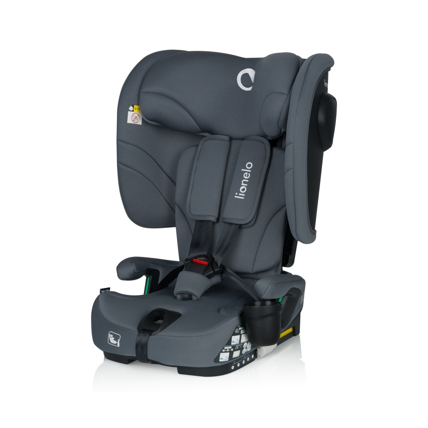 Lionelo - Skladacia autosedačka NELLY i-Size 76-150 cm grafitová sivá