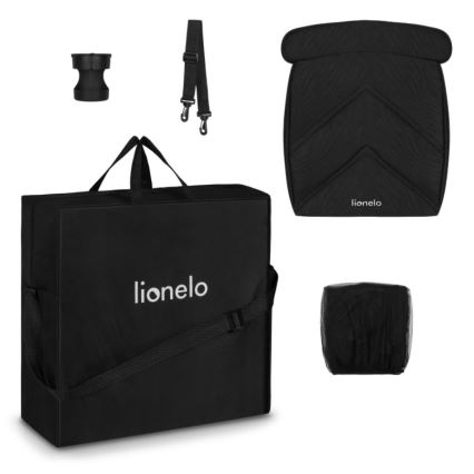 Lionelo - Športový kočík CLOE čierna/šedá