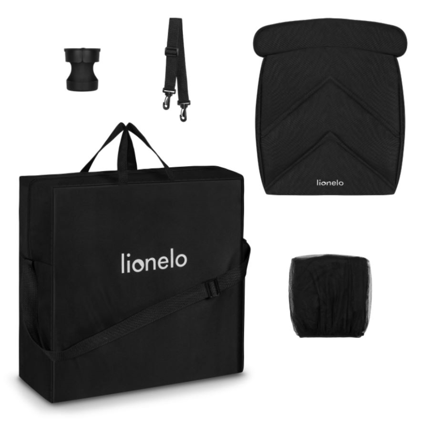 Lionelo - Športový kočík CLOE čierna/šedá
