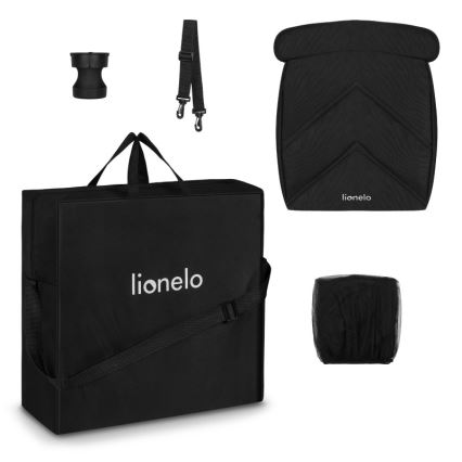 Lionelo - Športový kočík CLOE čierna/zlatá
